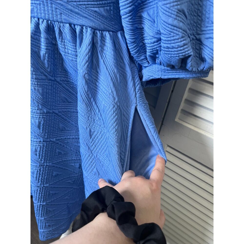 Free People Violet Mini Dress Size Small In Blue New With Tags $108 retail - Picture 9 of 10